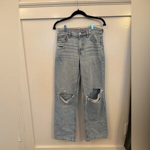 Distressed Light Blue Women's Jeans